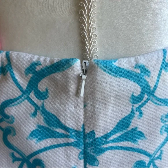 •Talbots• Floral cotton Pique Pencil Skirt - Size 6 P - Picture 5 of 9